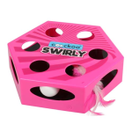 EBI COOCKOO SWIRLY Elektronická interaktívna hračka pre mačky s rotujúcimi pierkami -ružová 20,4x6,8x23cm