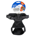 DUVO+ Chicken Harness postroj pre sliepky S 24x16x28-38cm čierny
