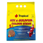 TROPICAL Koi&Goldfish Colour Sticks 5l/400g vyfarbujúce krmivo pre jazierkové ryby