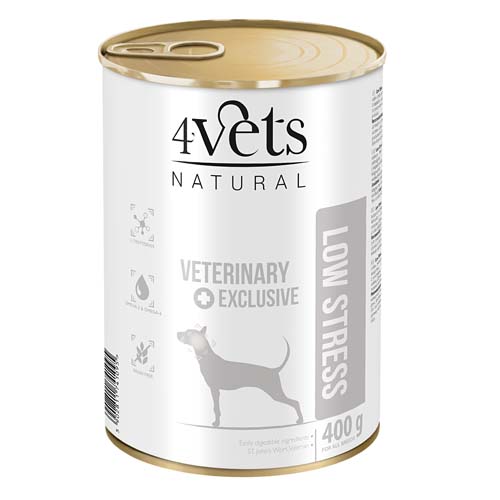 4Vets NATURAL VETERINARY EXCLUSIVE LOW STRESS 400g krmivo pre psov proti stresu