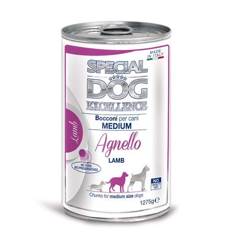MONGE SPECIAL DOG EXCELLENCE MEDIUM ADULT jahňa kúsky 1.275g konzerva