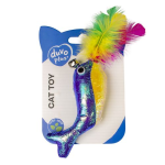 DUVO+ Elastická farebná hračka pre mačky s catnipom 16,5x7x2cm veľryba