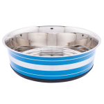 LES FILOUS Heavy Striped Bowls w/ Removable Rubber Ring, 0,525L, 14,5cm