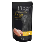 PIPER PLATINUM PURE 150g kura a hnedá ryža kapsička pre dospelých psov
