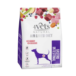 4Vets AIR DRIED NATURAL VETERINARY EXCLUSIVE GASTRO INTESTINAL 1kg sušené krmivo pre psov pri ochoreniach tráviaceho traktu