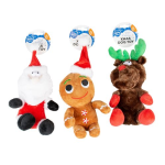 DUVO+ Vianočná hračka- Plyšové figúrky mix farieb 16x28x9cm
