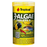 TROPICAL 3-Algae Tablets A 250ml/150g 340ks tabletové krmivo s riasami pre sladkovodné a morské ryby