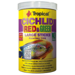 TROPICAL Cichlid Red&Green Large Sticks 1000ml/300g tyčinky pre stredné veľké všežravé cichlidy