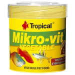 TROPICAL Mikro-vit Vegetable 50ml/32g krmivo bohaté na rastlinné zložky pre poter