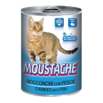 MOUSTACHE Cat Chunks ryba 415g pre dospelé mačky