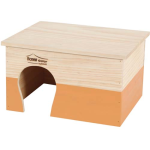 ZOLUX Obdĺžnikový drevený domček pre hlodavce XL oranžový 350x280x200mm